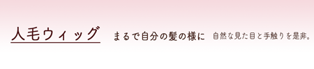 人毛ウィッグ