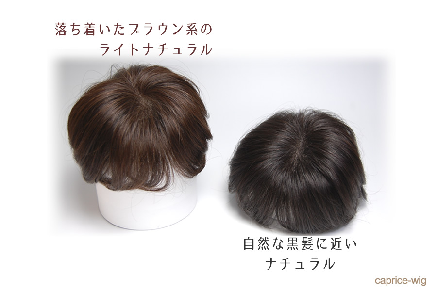 CP-T1L 薄毛、白髪など髪のお悩み解消！外出が楽しくなる人毛ヘアピース(部分ウィッグ)