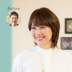 人毛ウィッグ 使い勝手の良いミディアムレイヤーボブ[商品番号：CW-H08]